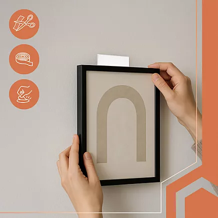 Self-adhesive Velcro tape 5mx5cm white Ruhhy 25807