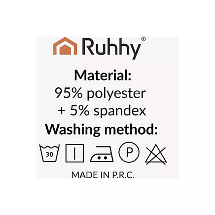 Elastīgi krēslu pārvalki Ruhhy 25989, 6 gab., bēši