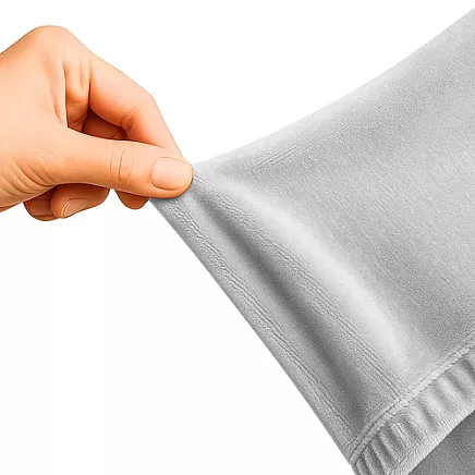 Elastīgs stūra dīvāna pārvalks Ruhhy 26035, 145-185 cm, gaiši pelēks