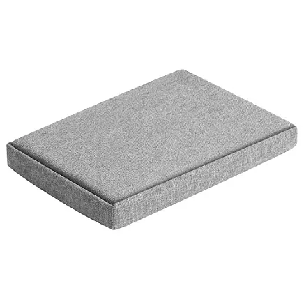 Gray fabric pouf 60x30x30 cm Ruhhy 25996