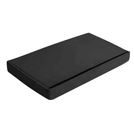 Saliekams velūra pufs ar kasti Ruhhy 25995, 60x30x30 cm, melns