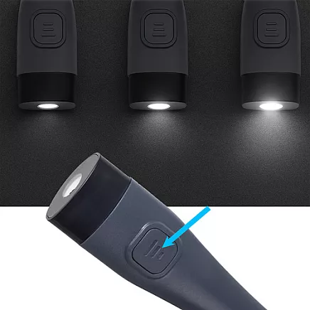 Uzlādējama LED kakla lampiņa lasīšanai Izoxis 25675, pelēka