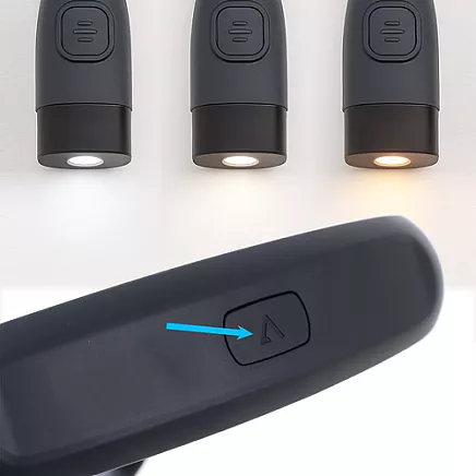 Uzlādējama LED kakla lampiņa lasīšanai Izoxis 25675, pelēka