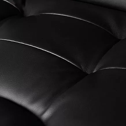 Office chair with footrest - black Malatec 26195