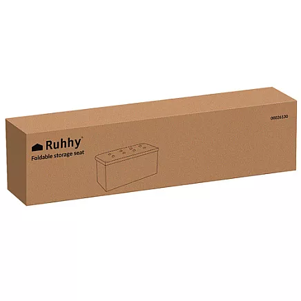 Gray velvet pouf 76x38x38cm Ruhhy 26130