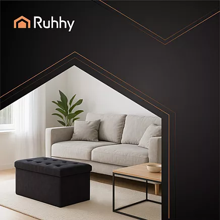 Gray velvet pouf 76x38x38cm Ruhhy 26130