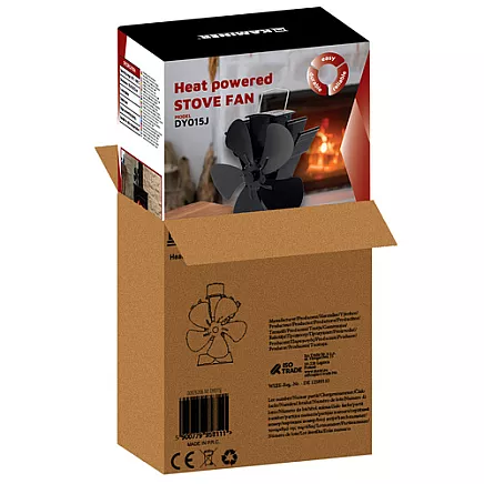 Kaminer 26206 5-blade fireplace fan