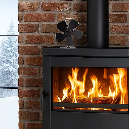 Kaminer 26206 5-blade fireplace fan