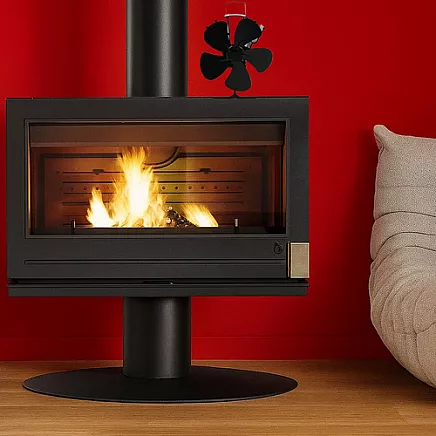 Kaminer 26206 5-blade fireplace fan