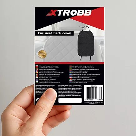 Auto sēdekļa atzveltnes aizsargs Xtrobb 26545, melns
