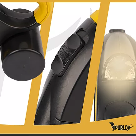 Automatic lanyard with flashlight 5m Purlov 25965