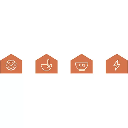 Ruhhy 25729 Kitchen Machine with Heated Bowl and Scale