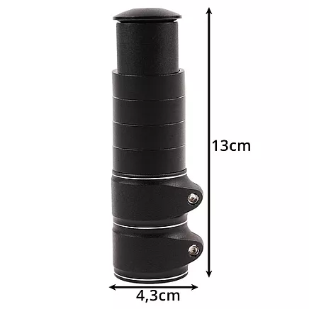 Velosipēda stūres iznesuma pagarinātājs Trizand 25993, 28,6 mm, melns