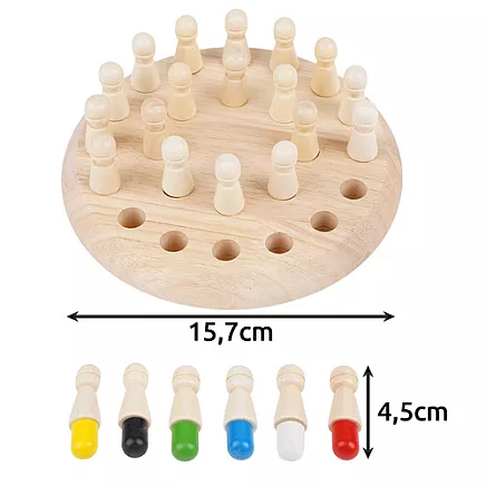 Memory chess - wooden Kruzzel 26251