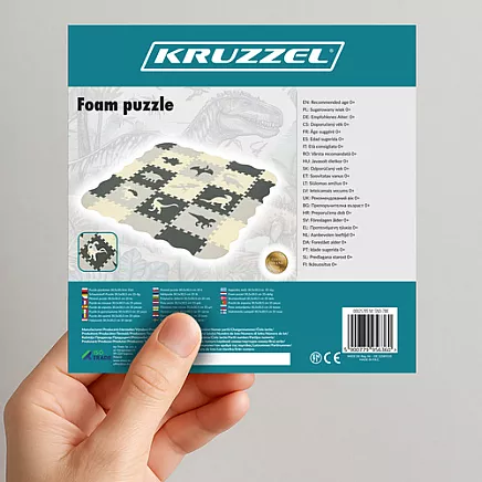 Foam puzzle 30.5x30.5cm 35 pieces Kruzzel 25785