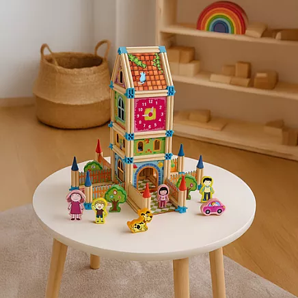 Construction blocks - house 268 pieces Kruzzel 26452