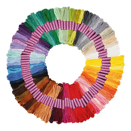 MAALEO izšūšanas komplekts ar 100 mulinē diegiem 25724