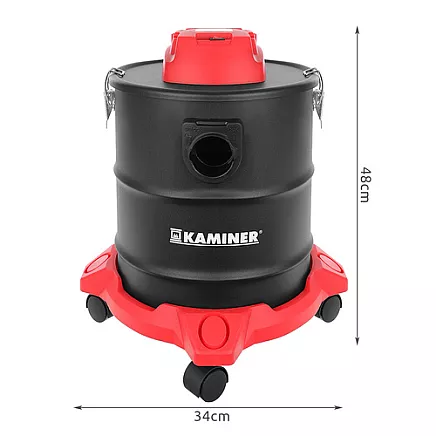 Karstumizturīgs pelnu putekļsūcējs Kaminer ODK013-20L, 20L, 1600W