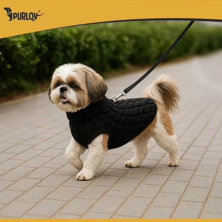 Dog/cat clothes size L black Purlov 26218