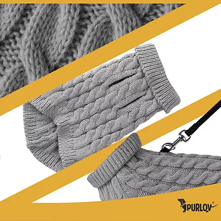 Dog/cat clothes size M gray Purlov 26217