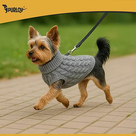 Dog/cat clothes size M gray Purlov 26217