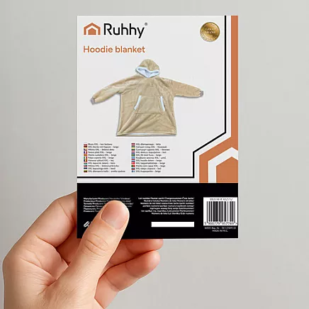 Bluza XXL - koc beżowy Ruhhy 26146