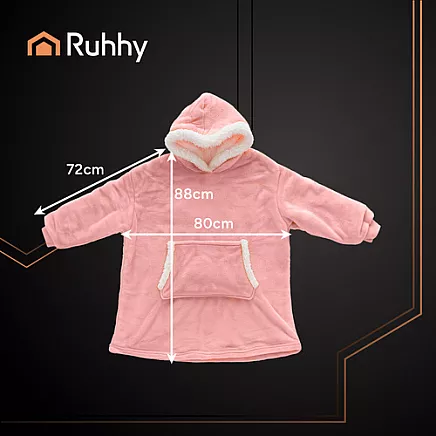XXL sweatshirt - pink blanket Ruhhy 26144