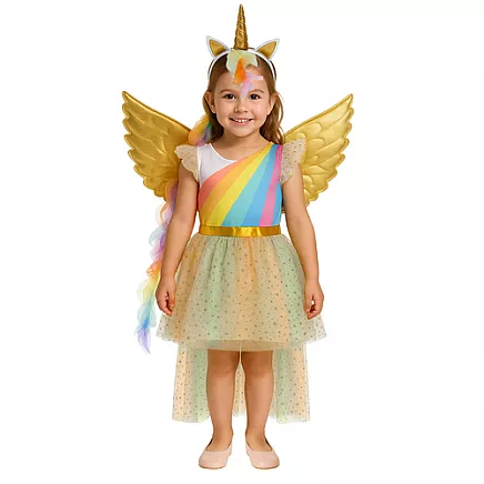 3-piece unicorn costume 122-128cm Kruzzel 26675