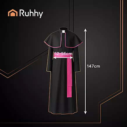 Bīskapa kostīms pieaugušajiem XL/XXL Ruhhy 26148, karnevāla tērps