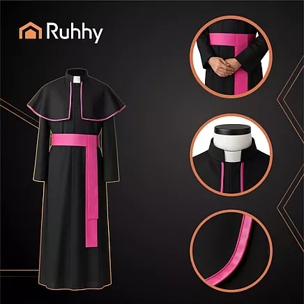 Bīskapa kostīms pieaugušajiem XL/XXL Ruhhy 26148, karnevāla tērps