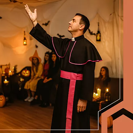 Bīskapa kostīms pieaugušajiem XL/XXL Ruhhy 26148, karnevāla tērps