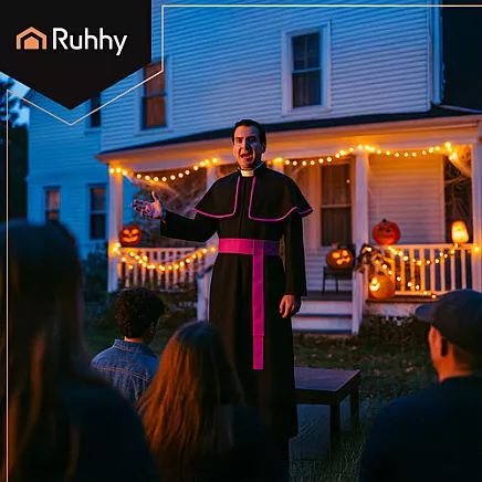 Bīskapa kostīms pieaugušajiem XL/XXL Ruhhy 26148, karnevāla tērps