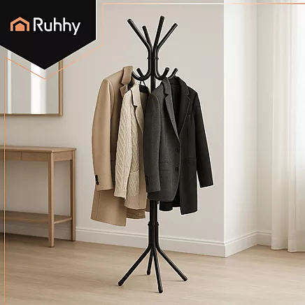 Standing coat rack 170cm - black Ruhhy 26362