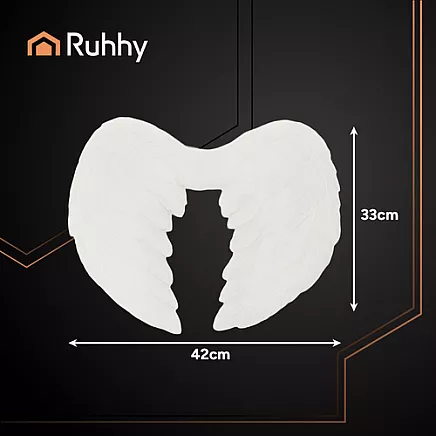 Eņģeļa spārnu un aureolas komplekts Ruhhy 26479, balts