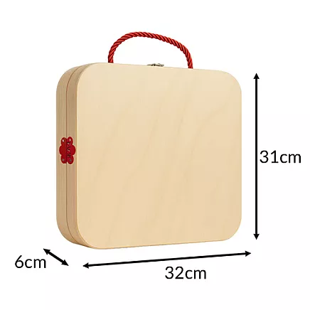 Kruzzel 26581 Wooden Tool Box