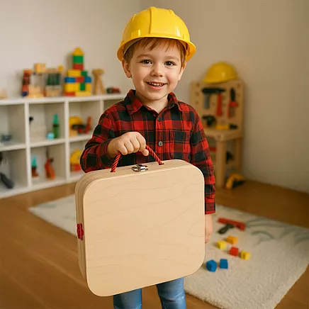 Kruzzel 26581 Wooden Tool Box