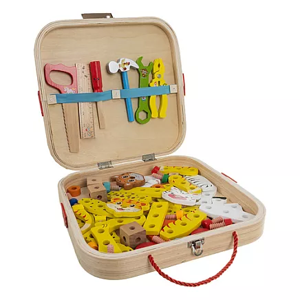 Kruzzel 26581 Wooden Tool Box