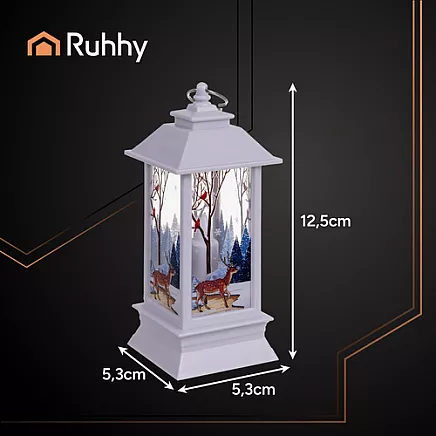 White LED Christmas Lantern Ruhhy 26753