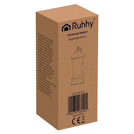 White LED Christmas Lantern Ruhhy 26753