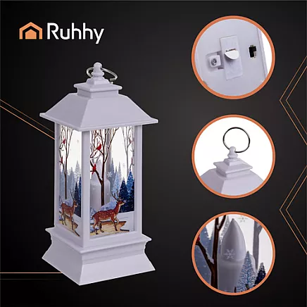 White LED Christmas Lantern Ruhhy 26753