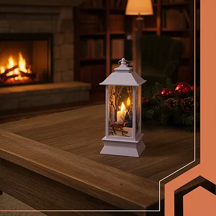 White LED Christmas Lantern Ruhhy 26753