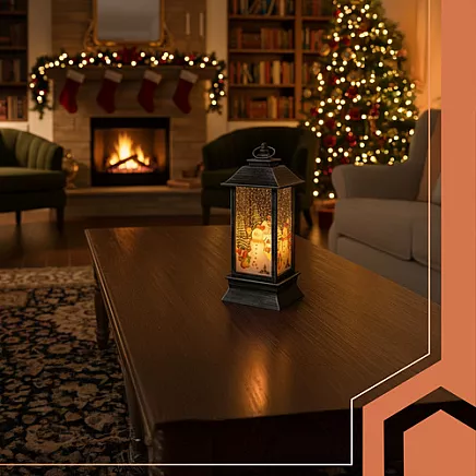 Silver LED Christmas Lantern Ruhhy 26755