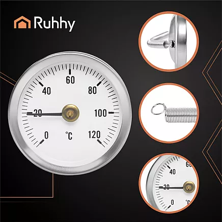 Ciparnīcas termometrs caurulēm Ruhhy 26557, 0-120°C