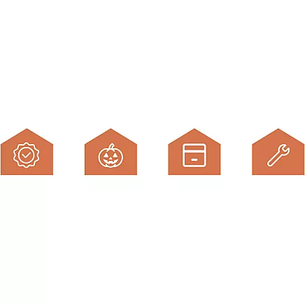 Garland - pumpkin 3m Ruhhy 26030