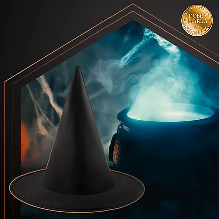 Klasiskā raganas cepure Ruhhy 26047 Helovīnam un karnevālam, melna