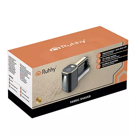 Ruhhy 26642 Cordless Clothes Shaver Black