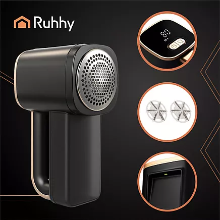Ruhhy 26642 Cordless Clothes Shaver Black
