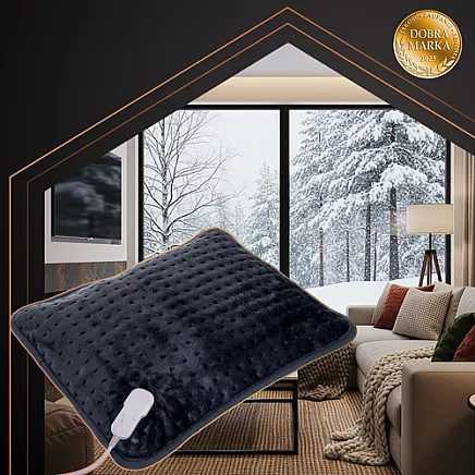 Elektriskais sildīšanas spilvens Ruhhy 26221, 60x38 cm, pelēks