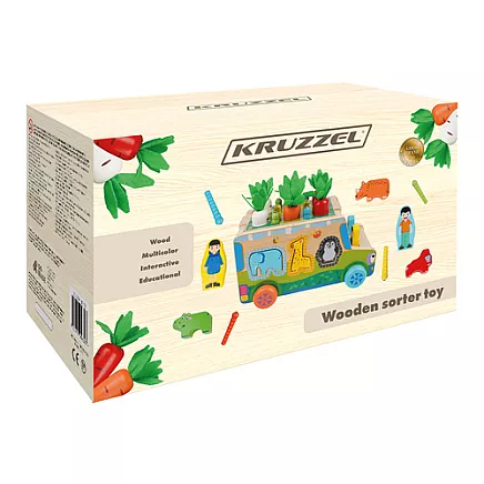 Sorter - autko drewniane Kruzzel 26250