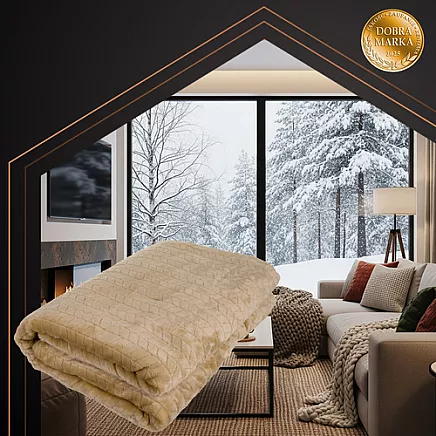 Elektriskā sega Ruhhy 26224, 180x130 cm, ar tālvadības pulti, bēša